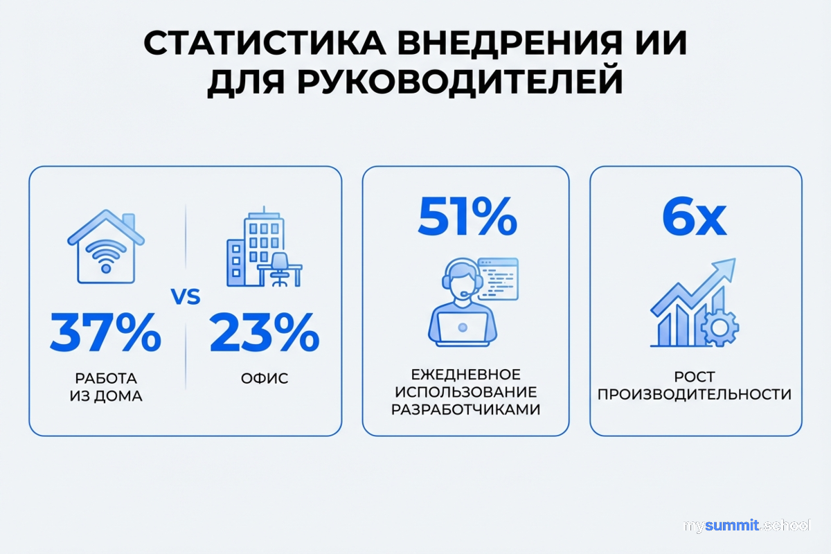Статистика внедрения AI